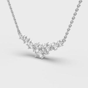 สร้อยคอเพชรทรงเรขาคณิตสีทองสุดหรูสำหรับผู้หญิงเครื่องประดับทันสมัยจากอินเดียยอดนิยมใน2025 - Product Image 5