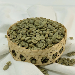 Granos de café verde Robusta, cuerpo fuerte y baja humedad, granos tostados orgánicos, variedad de suministro a granel Certificado de comercio justo - Product Image 2