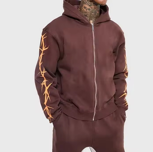 Survêtement et ensemble de jogging personnalisés de qualité pour hommes, 100 % coton, légers, respirants, pour l'hiver, vente en gros - Product Image 6