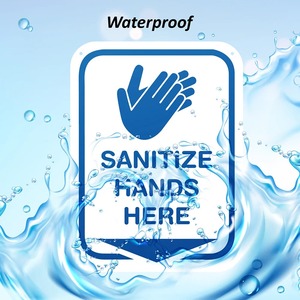 ฆ่าเชื้อมือสีขาวภาพป้ายบ้านสำนักงาน8.5x11.5จางทนสุขอนามัยประกาศติดผนัง - Product Image 3