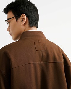 Veste matelassée à manches longues en polyester respirant, coupe ample, décontractée, unie, taille personnalisée, automne pour hommes, routine Vietnam - Product Image 6