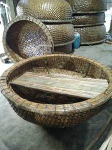 Bote redondo de bambú/coráculo de bambú para remo, bote de bambú para pesca de viaje con paletas de proveedor de Vietnam - Product Image 2