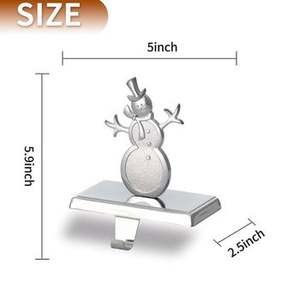 ที่ใส่ของแขวนทำจากโลหะเคลือบด้วยผงสีขาวเหมาะสำหรับตกแต่งวันคริสต์มาสและงานปาร์ตี้ตามเทศกาล - Product Image 5