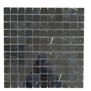 Mosaico Cuadrado Negro Pulido de 8mm, Resistente al Agua, Moderno, para Pared Interior de Baño - Product Image 3