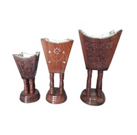 Brûleur d'encens indien artisanal en bois d'agar, écologique, style antique, pour la décoration intérieure, parfum coriandre