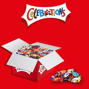 Celebrations Paquete de Barras de Chocolate a Granel, Caja Multipack de 2.4 kg – Surtido de Chocolates, Barras y Dulces - Product Image 4