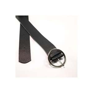 Ceinture pour femme à boucle ronde 3 pièces, ceinture pour pantalon, ceinture pour veste, ceinture pour robe, ceinture pour chemise - NOIR-BEAIGE TAN - Product Image 3