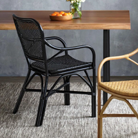 Fabrication de chaise de salle à manger en rotin écologique au look unique chaise tissée d'extérieur bon prix du Vietnam