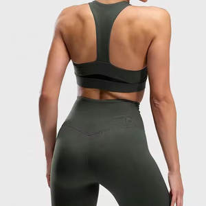 Ventes chaudes Soutien-gorge de sport personnalisé pour femmes Fabrication en gros Mode Femme Soutien-gorge de sport doux pour la salle de sport Soutien moyen Sans couture - Product Image 2