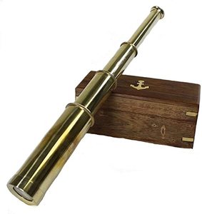 Mini telescopio de latón con acabado rústico para telescopio de latón de lujo de calidad superventas náutica en precio al por mayor - Product Image 6