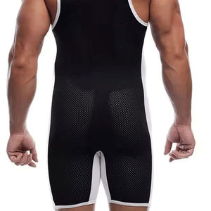 Combinaison de musculation pour homme, tenue sexy pour la musculation, combinaison de musculation sublimée, justaucorps de lutte - Product Image 4