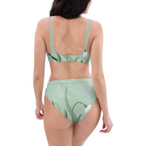 Conjunto de Bikini de 2 Piezas Personalizado de Fábrica OEM 2025 con Logotipo Personalizado, Tejido Ecológico de Spandex/Poliéster, Transpirable, de Secado Rápido y Resistente al Viento - Product Image 3