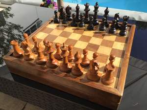 Belle boîte d'échecs au trésor en bois de qualité supérieure fait à la main en vrac approvisionnement d'usine - Product Image 1