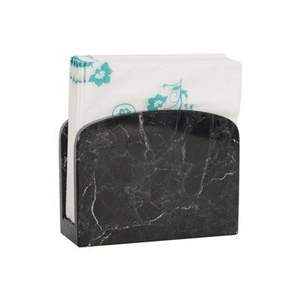 Best-seller Porte-serviettes Design antique Articles pour la maison Porte-serviettes Qualité supérieure Marbre Couleur noire Porte-mouchoir - Product Image 5