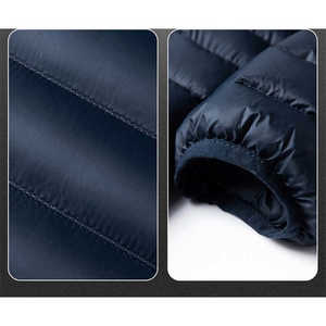 Vente chaude réversible hommes doudoune personnalisé hiver imperméable épaissir Polyester fermeture à glissière différentes couleurs coton - Product Image 6