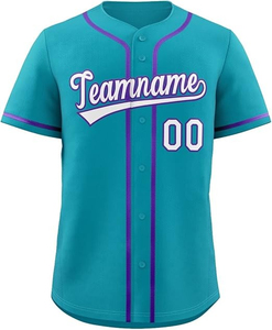 Custom Embroidered Baseball Jersey Set Unisex Lightweight Breathable Sportswear - Product Image 3