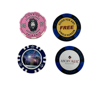 Étui personnalisé durable et écologique pour jetons de poker en céramique, design à compartiments intégrés, 39 mm x 3,5 mm, 10 g, marque HG, pour jeux de hasard