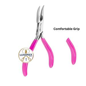 Pince à bec courbé robuste avec outil de bijouterie en acier inoxydable pour la fabrication de fils et de perles. - Product Image 5