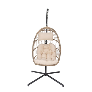 Silla Colgante <span class=keywords><strong>de</strong></span> Mimbre para Exteriores, Diseño Nuevo 2026, con Cojín Cómodo para Patio, Jardín y Balcón - Product Image 5