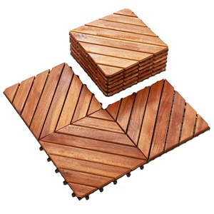 Terrasse extérieure de haute qualité bricolage carreaux de sol en bois 8 lattes pour terrasse et parquet carreaux de pont de jardin - Product Image 1