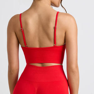 Soutien-gorge de sport confortable à fort impact avec dos réglable et fermeture à glissière pour le yoga et la salle de sport - Product Image 3