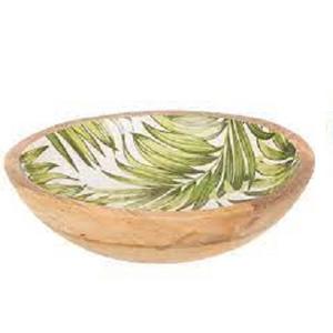 Cuenco de madera impreso esmaltado nuevo diseño exportador al por mayor juego de cuencos de madera de acacia pulido para fiesta - Product Image 3