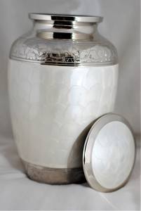 Handcrafted Urn for Human Ashes | Premium <b>Memorial</b> <b>Keepsake</b> | Premium Adult brass Urn <b>Box</b> - Product Image 3