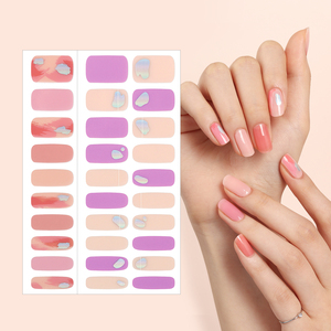 ShineB Gel ongles bandes métal Design Gel ongles autocollants violet noir couleur et hologramme métal auto nail art fabriqué en corée oem odm - Product Image 1