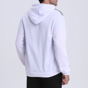 Sweat à capuche zippé à manches longues pour hommes streetwear impression mode Sweat à capuche doux polaire mélangé à capuche cordons de serrage avec poches - Product Image 5