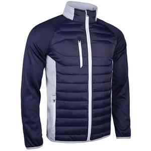 Design personnalisé Vente en gros Vestes de golf d'extérieur OEM pour hommes Veste softshell imperméable à col haut avec fermeture éclair et bloc de couleurs pour hommes du Pakistan - Product Image 4
