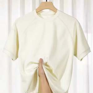 Men Neck Blank O-Neck Short Sleeve Knitted 100% Cotton 180g Eco-Friendly Breathable Anti-Wrinkle Quick Dry Regular <b>Fit</b> <b>T</b>-<b>shirt</b> - Product Image 6