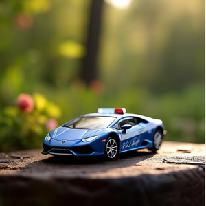 Modèle de voiture Lamborghini Huracan à l'échelle 1:43, POLICE 18 30309, jouet en métal moulé sous pression - Product Image 3