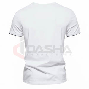 Fabricant pakistanais Vente en gros T-shirt pour homme bicolore 100% coton Tissu tricoté de dernière conception à vendre - Product Image 3