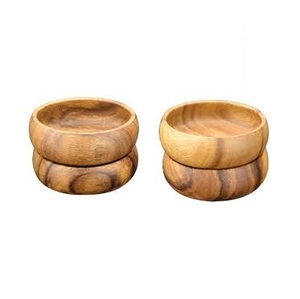 ชามไอศกรีมทำจากไม้ดีไซน์ไม่เหมือนใครโต๊ะและใหม่ไอศครีมไม้อะคาเซียที่ขายดีที่สุดสำหรับโต๊ะและห้องครัว - Product Image 4