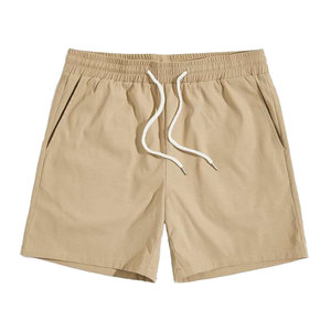 High Street Style Men's Solid Color <b>Board</b> Shorts Loose Quick-Drying Beach <b>Swim</b> Trunks with Pattern Decor Front Logo Wholesale - Product Image 5