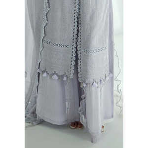 Ensemble de costume en tissu brodé pour femmes en 3 pièces avec dupatta brodé DN-62003, comprenant un shalwar et un churidar - Product Image 5