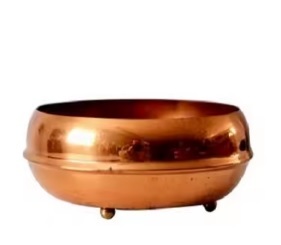 Ensemble de bols en cuivre rectangulaire brillant personnalisé tendance de haute qualité comprend des desserts de service polis durables de petite taille moyenne - Product Image 5