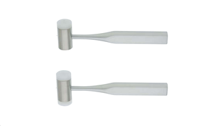 Maillet dentaire à tête en nylon à manche court de 14 cm de la société Dentavex, en acier inoxydable, alimenté par une machine - Product Image 3