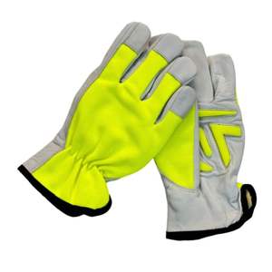 Guantes de Trabajo de Cuero/Algodón Más Vendidos, Guantes de Seguridad de Tela Ligera, Precio Económico - Product Image 2