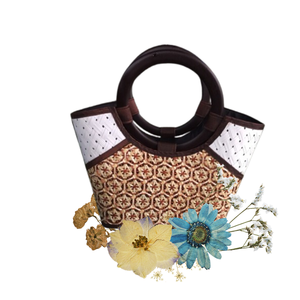 Bolso de mimbre ecológico para mujer, entrega rápida, diseños personalizados, artesanías hechas en Vietnam - Product Image 2