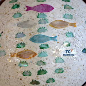 Bols en noix de coco à prix avantageux, vente en gros, bols en noix de coco naturels incrustés de nacre, fabriqués au Vietnam - Product Image 3