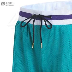 Shorts de sport en coton et polyester fabriqués en usine avec poches, respirants, en toile, pour la salle de sport et les entraînements d'été, pour la course à pied, le jogging, pour hommes - Product Image 2