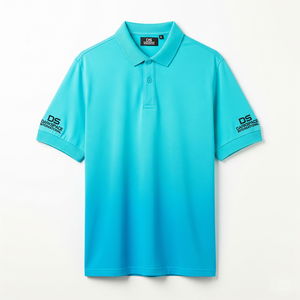 Chemise décontractée à motif uni en tricot 100% coton respirant à manches courtes pour hommes, de haute qualité, surdimensionnée, personnalisable OEM - Product Image 3