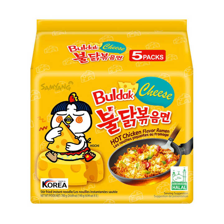Samyangg Buldak Hot Selling Instant Noodles Hot Chicken Spicy Ramen Buldak Noodles Spicy Cream Carbonara 130g