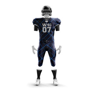 Wear 4 <b>Games</b> Customized American Football Uniform Sets Breathable Anti Bacterial 100% Polyester Quick Dry Plus Size Uniforms - Product Image 1