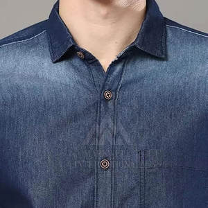 Chemises en jean légères pour hommes, chemises en jean durables pour hommes, chemises en jean pour hommes de style actuel en taille personnalisée - Product Image 6