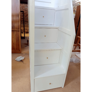 Lit superposé moderne et durable en bois d'acajou Design mince avec rangement personnalisable pour les espaces de vie - Product Image 4