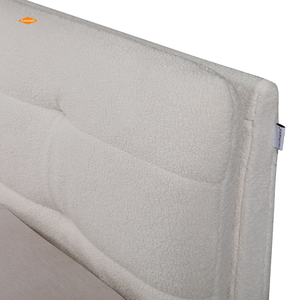 Último diseño cama Estilo nórdico edredón blanco juegos de cama <span class=keywords><strong>180x200</strong></span> marco de cama de madera maciza cama de tela de terciopelo de peluche - Product Image 4