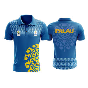 Polo de hombre con estampado cultural vibrante con diseño de sublimación completa No se requiere MOQ Entrega global rápida para ropa de equipo - Product Image 4