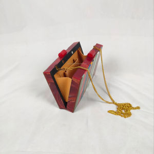 Embrague de resina geométrica de calidad superior Elegante diseño de Ángel hecho a mano Última venta al por mayor para regalos de boda - Product Image 1